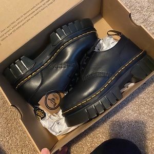 Dr. Martens Audrick Nappa leather platform shoes